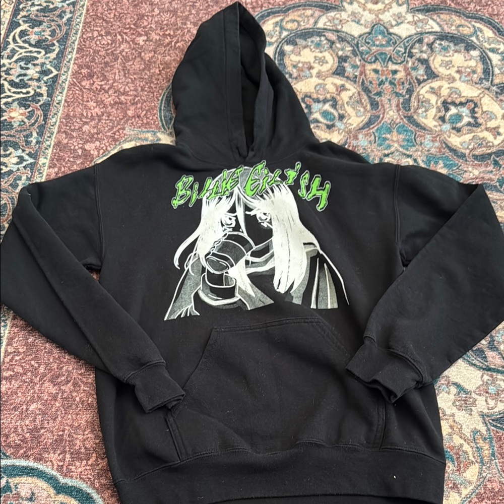 Billie Eilish Anime Graphic Hoodie size Small